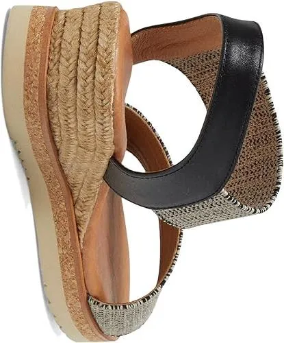 Andre Assous NEVADA Wedge blk/beige