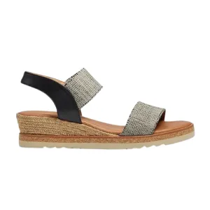 Andre Assous NEVADA Wedge blk/beige