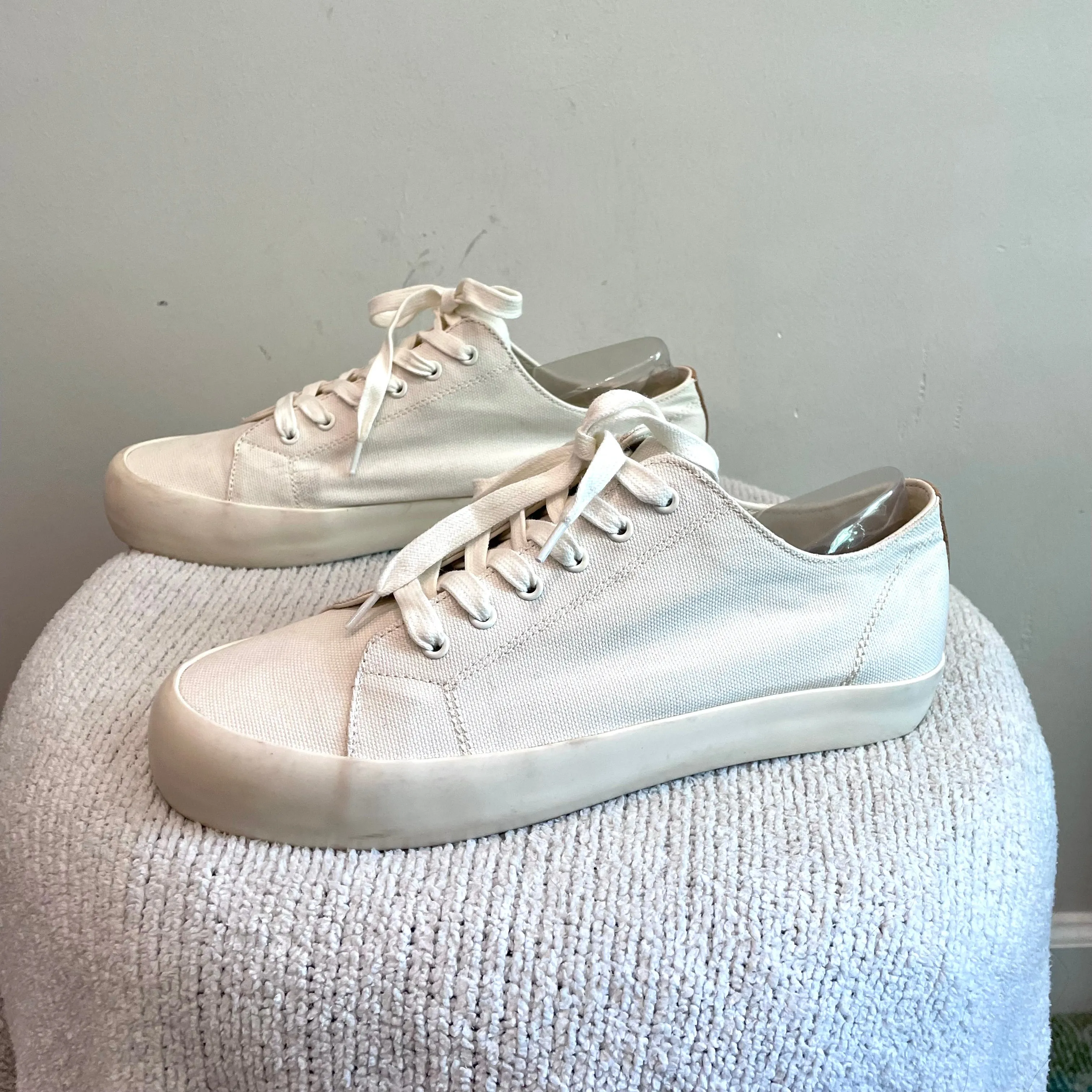 Canvas Lace Front Sneakers