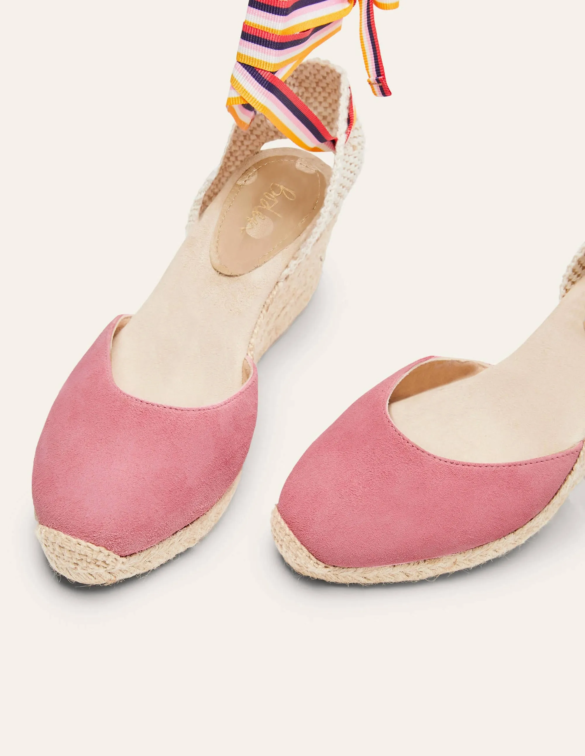 Cassie Espadrille Wedge-Azalea, Multi Stripe Ribbon