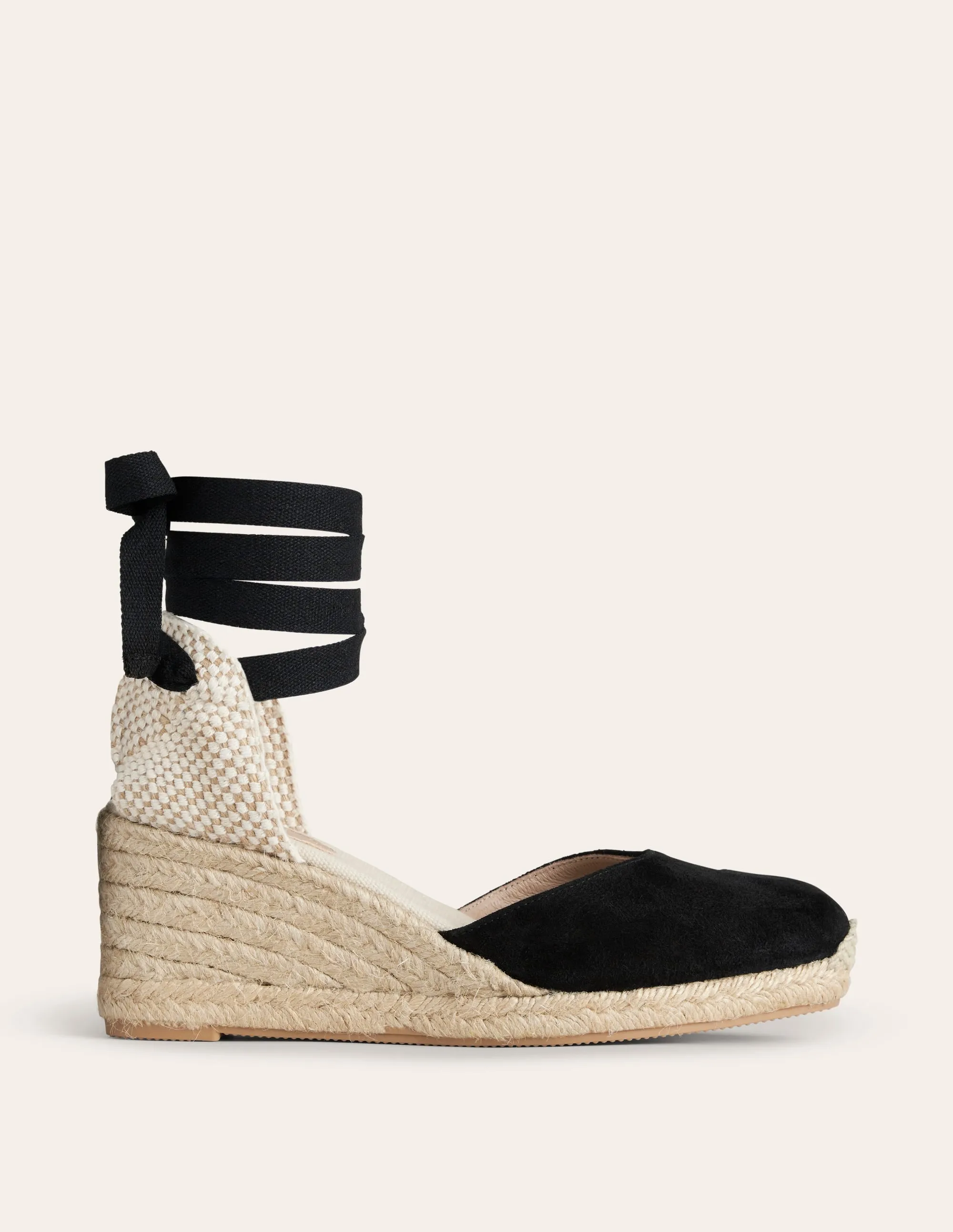 Cassie Espadrille Wedge-Black