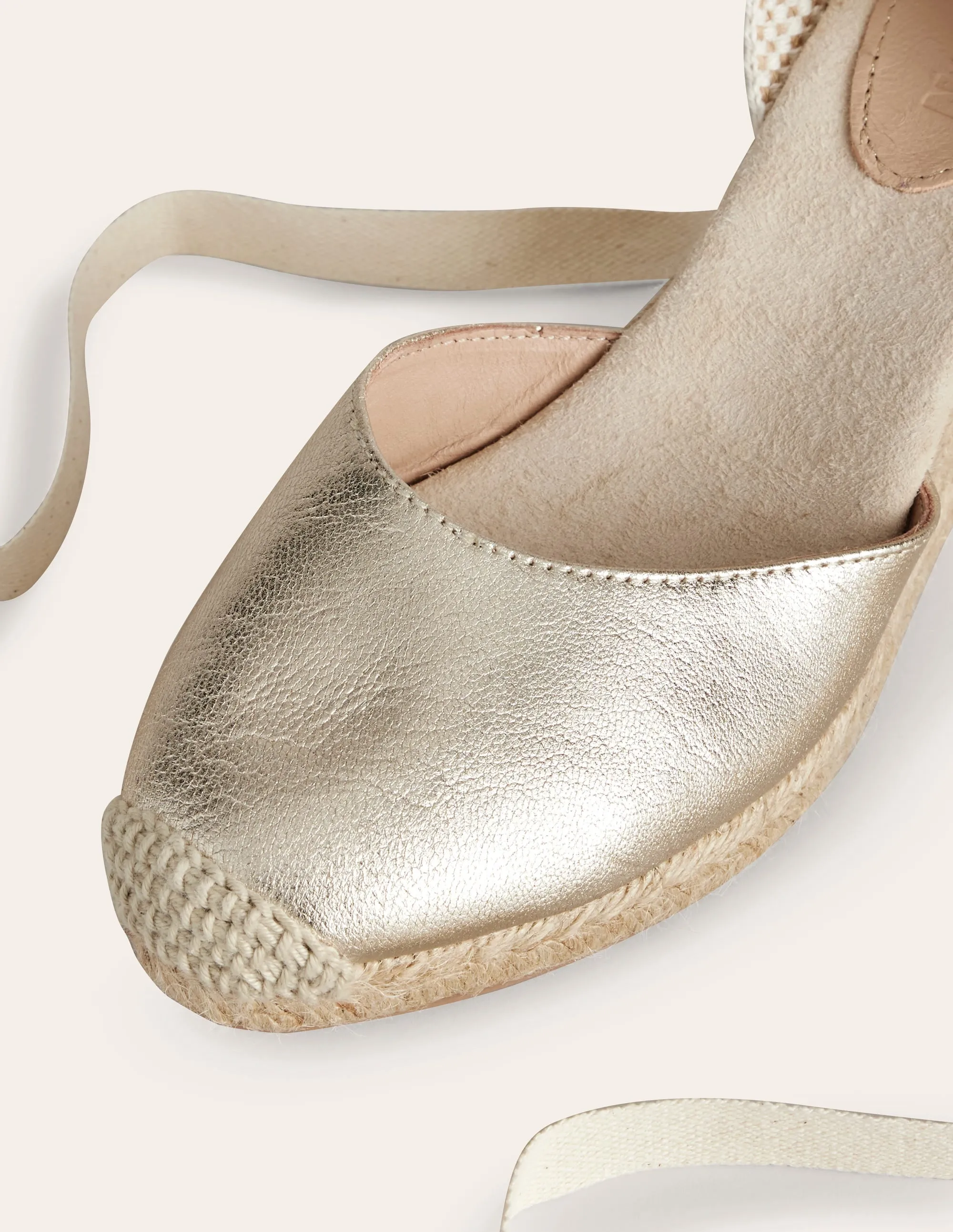 Cassie Espadrille Wedge-Gold