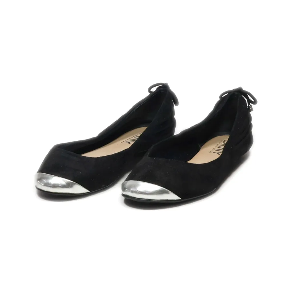 Dkny Donna Karan New York Ballerinas Suede Black Colour For Women