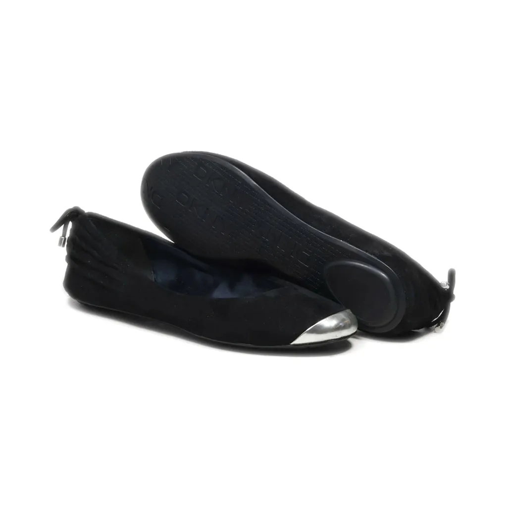 Dkny Donna Karan New York Ballerinas Suede Black Colour For Women