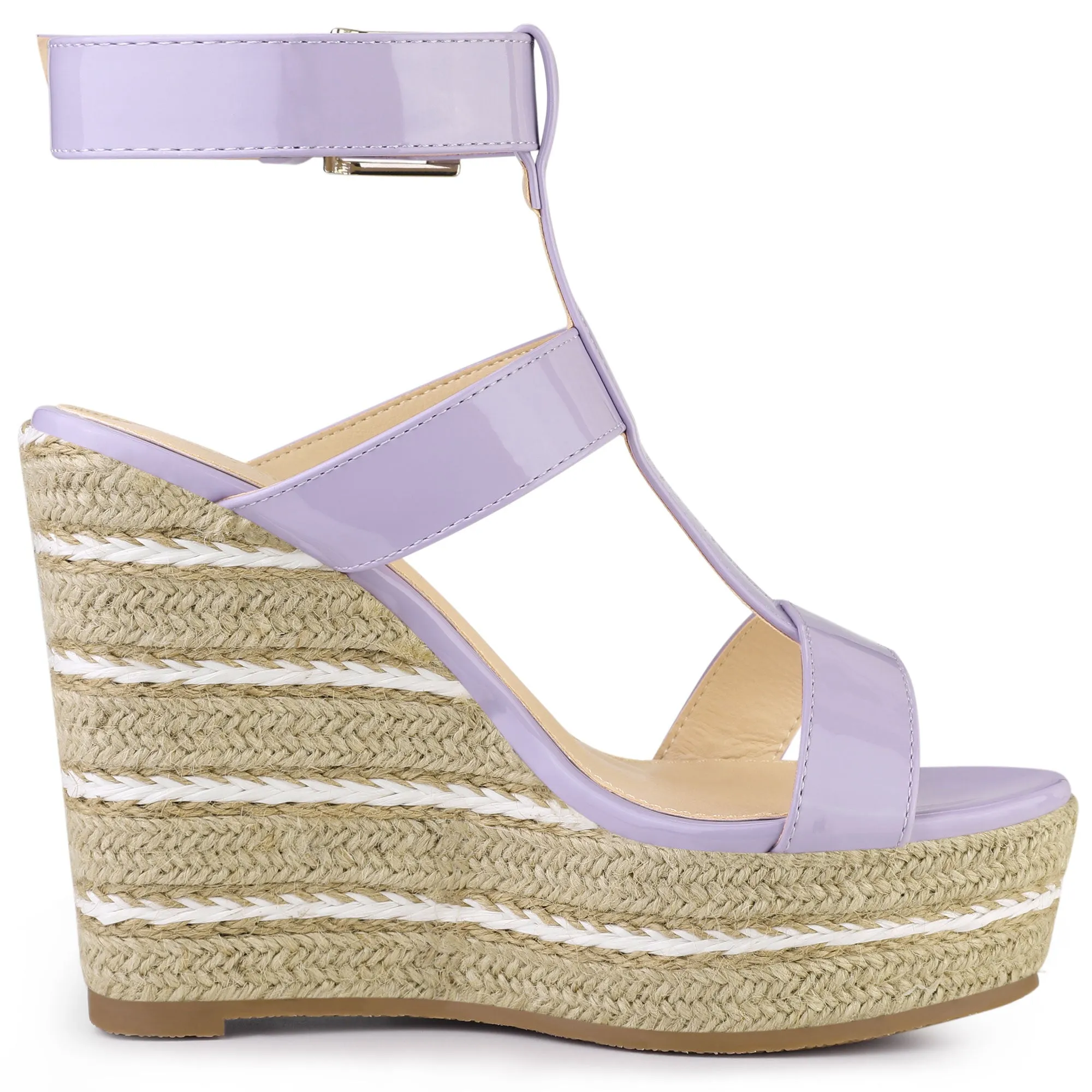 Espadrille Strappy Platform Wedges Sandals