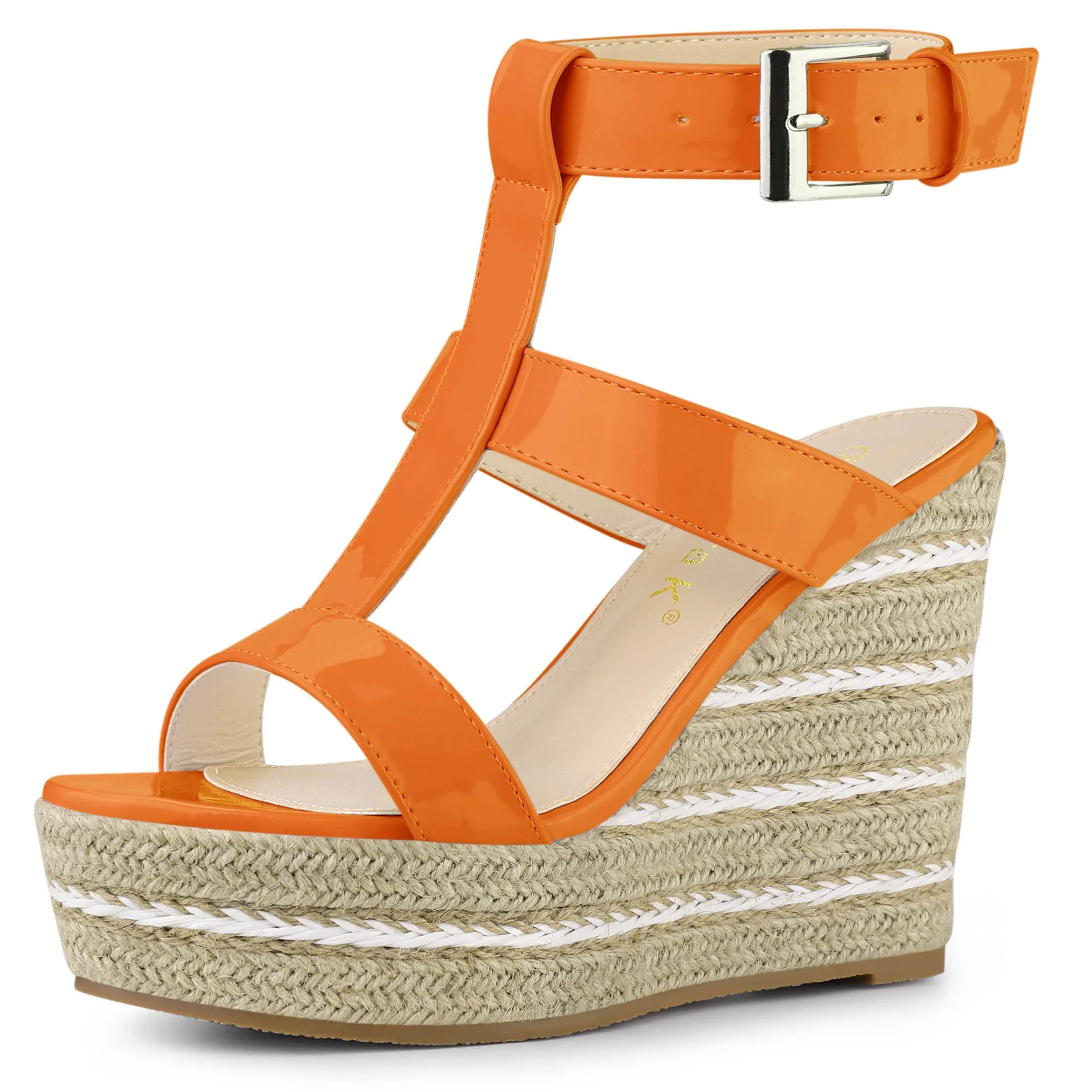 Espadrille Strappy Platform Wedges Sandals