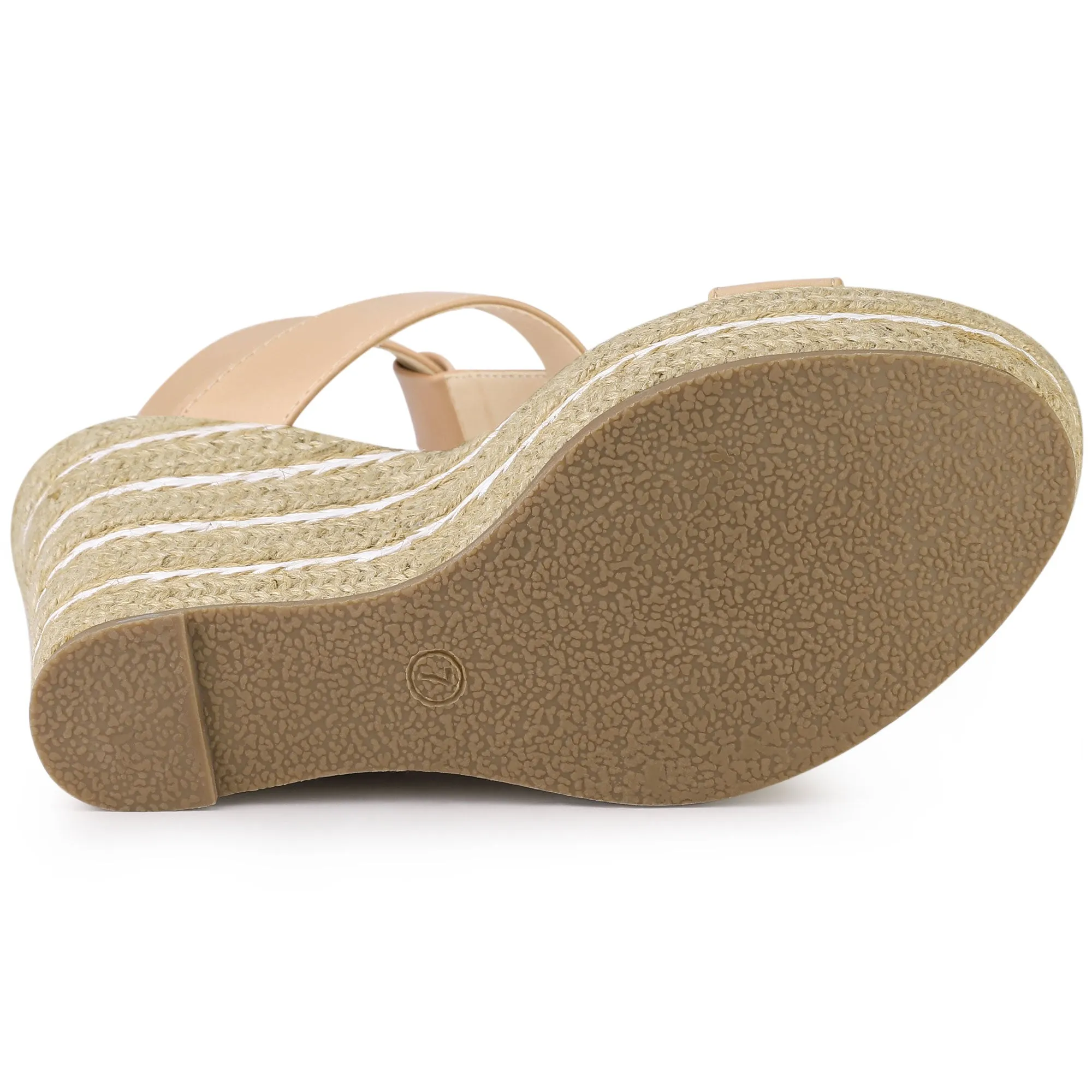 Espadrille Strappy Platform Wedges Sandals