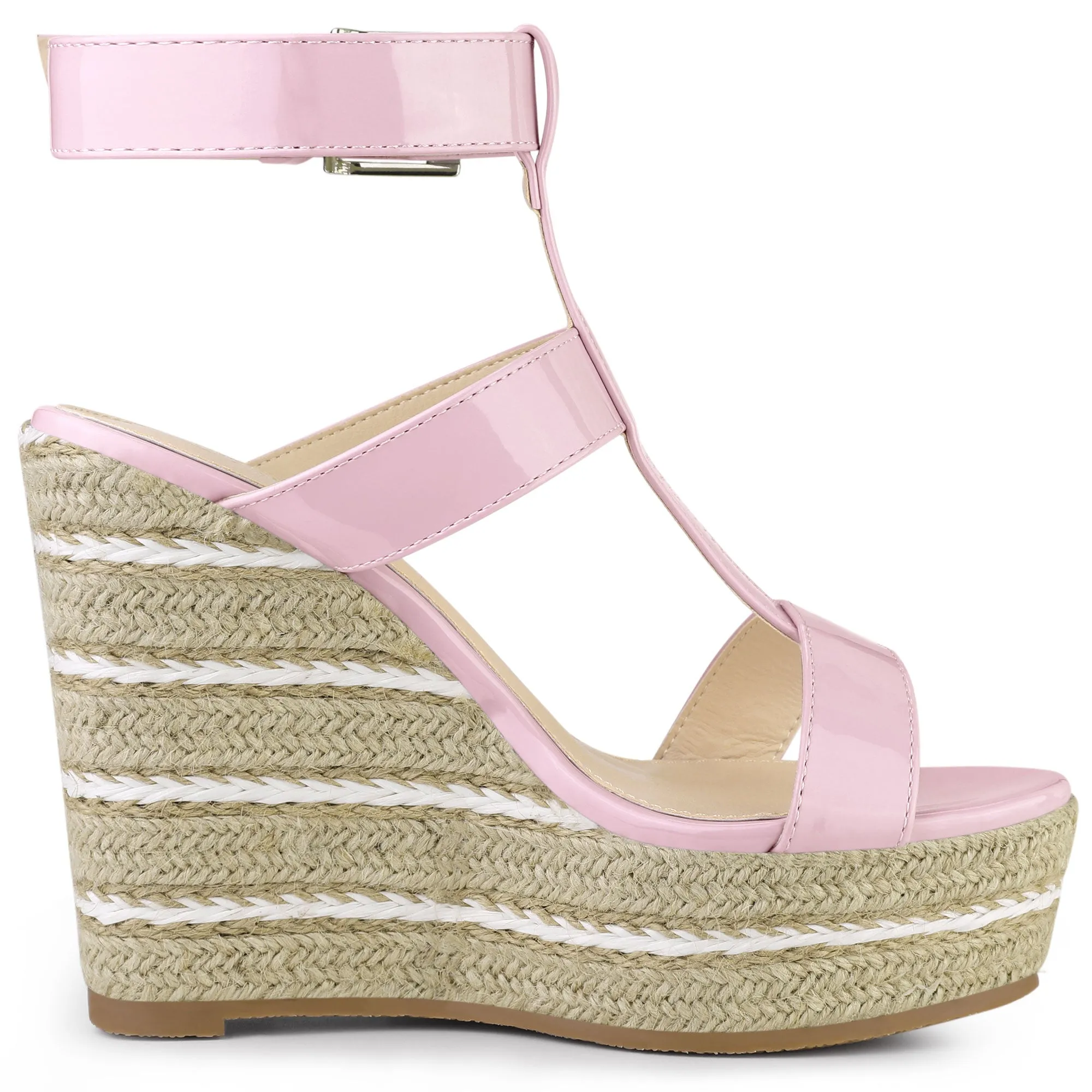 Espadrille Strappy Platform Wedges Sandals