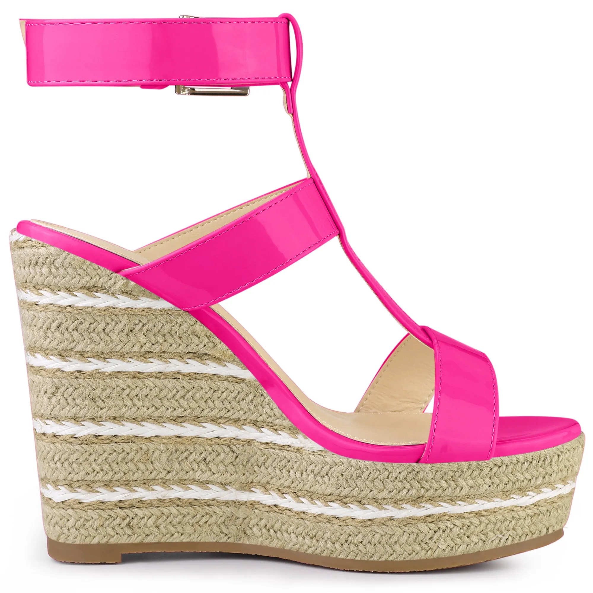 Espadrille Strappy Platform Wedges Sandals