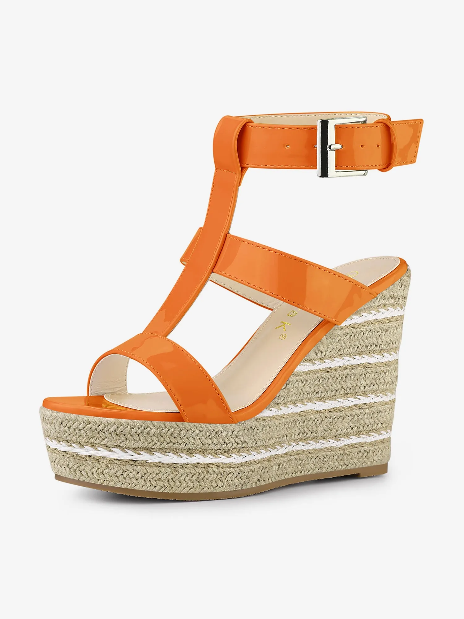 Espadrille Strappy Platform Wedges Sandals