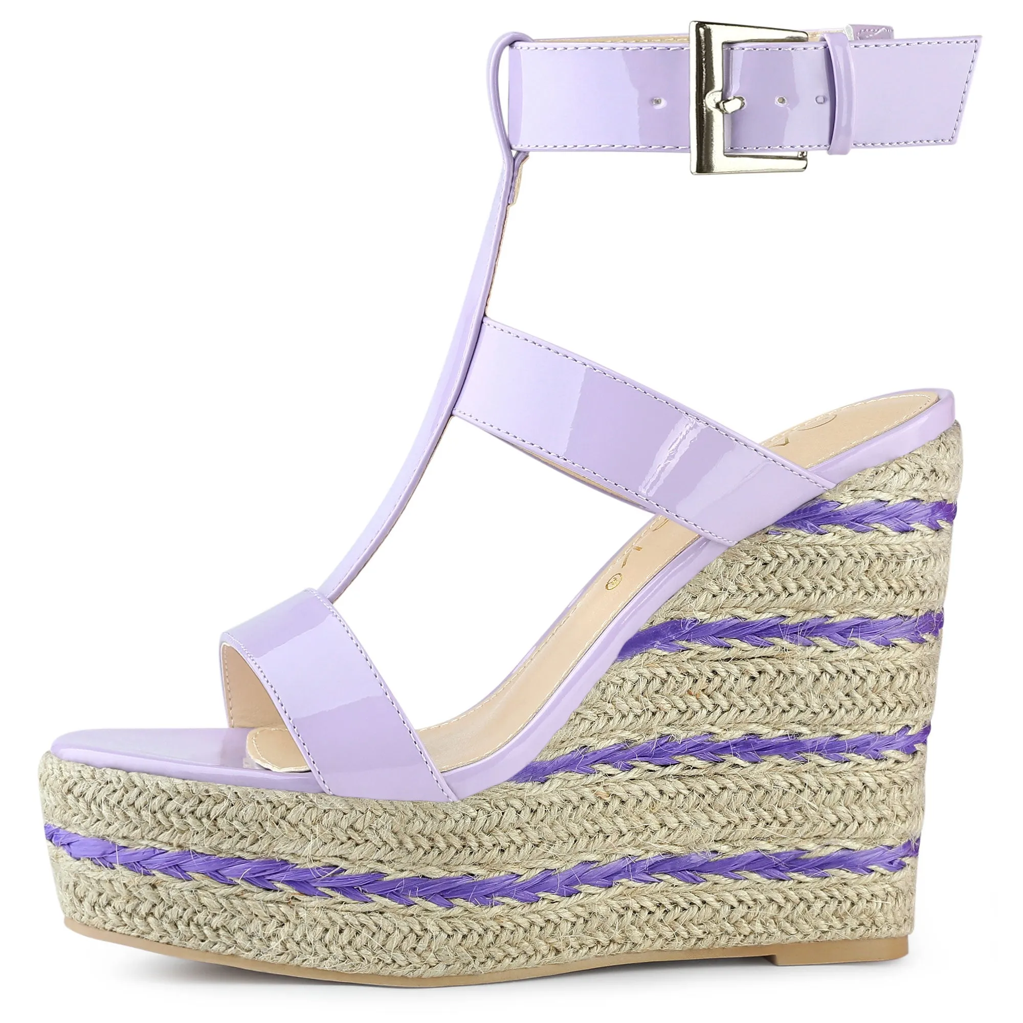 Espadrille Strappy Platform Wedges Sandals