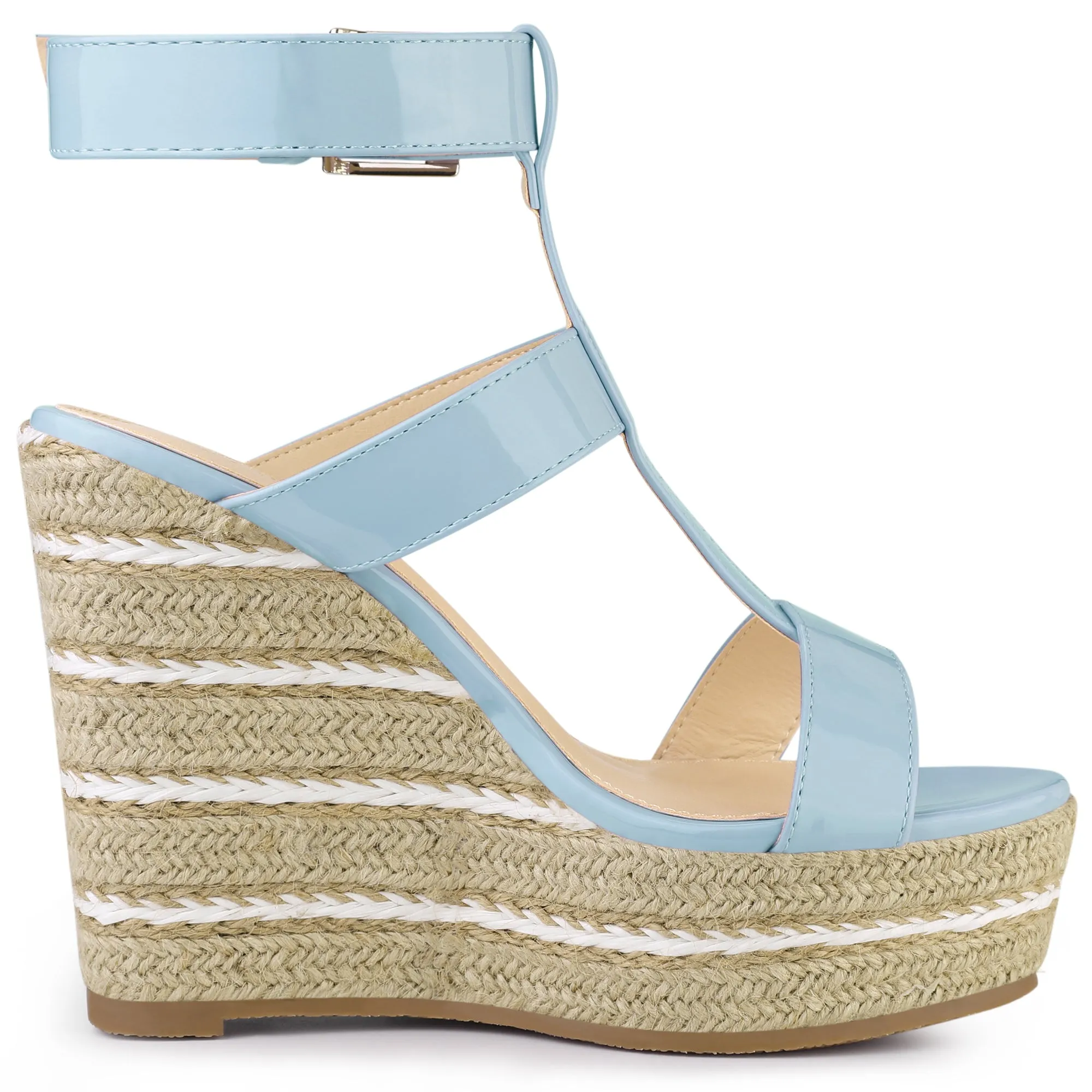 Espadrille Strappy Platform Wedges Sandals