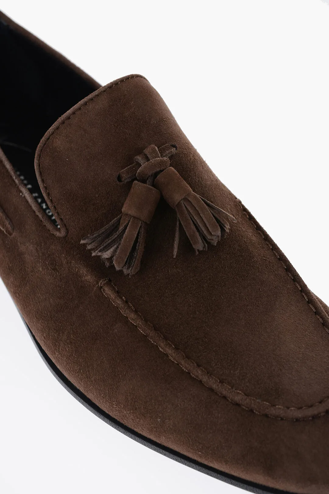 Giuseppe Zanotti Suede Leather Kiltie Loafers