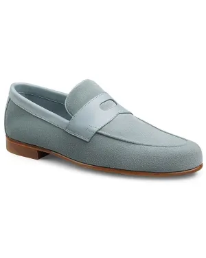 Hendra Suede Loafer in Sea Blue