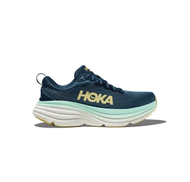 Hoka Men's Bondi 8 Running Shoes - Midnight Ocean/ Bluesteel