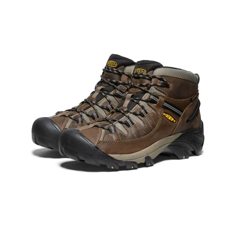 Keen Men's Targhee 2 Mid Wide Waterproof Leather Hiking Boots