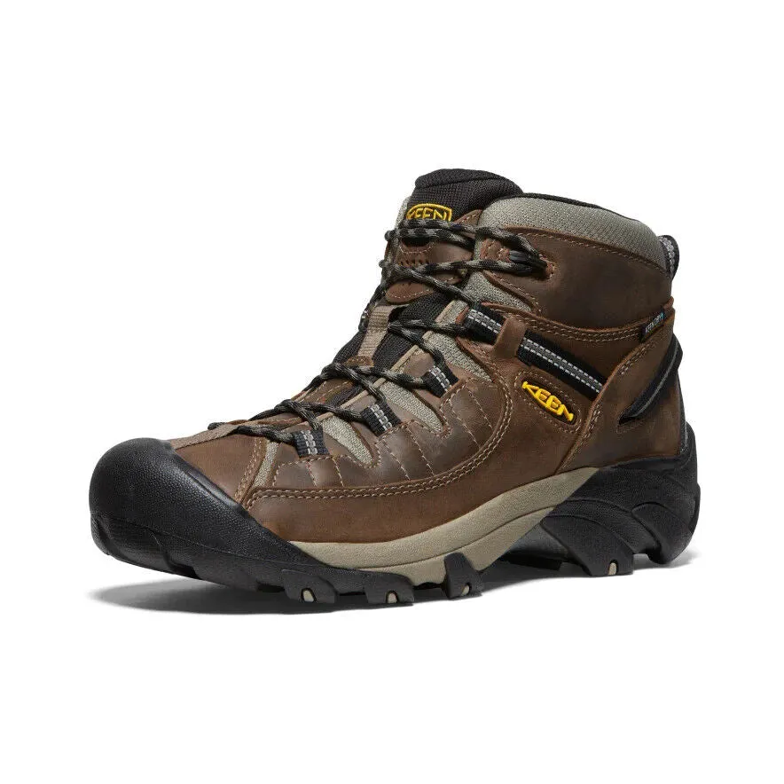 Keen Men's Targhee 2 Mid Wide Waterproof Leather Hiking Boots