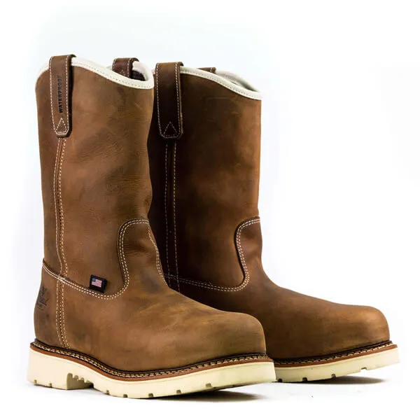 Men's American Heritage - Waterproof - 11" Crazyhorse Safety Toe - Pull-On Wellington Boot