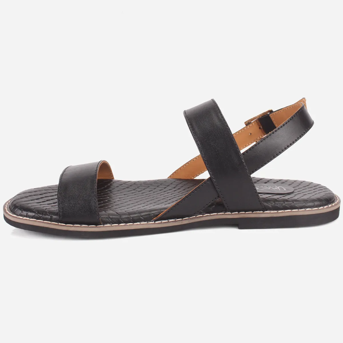 Mens "GREEZ" Leather Buckle Summer Sandals