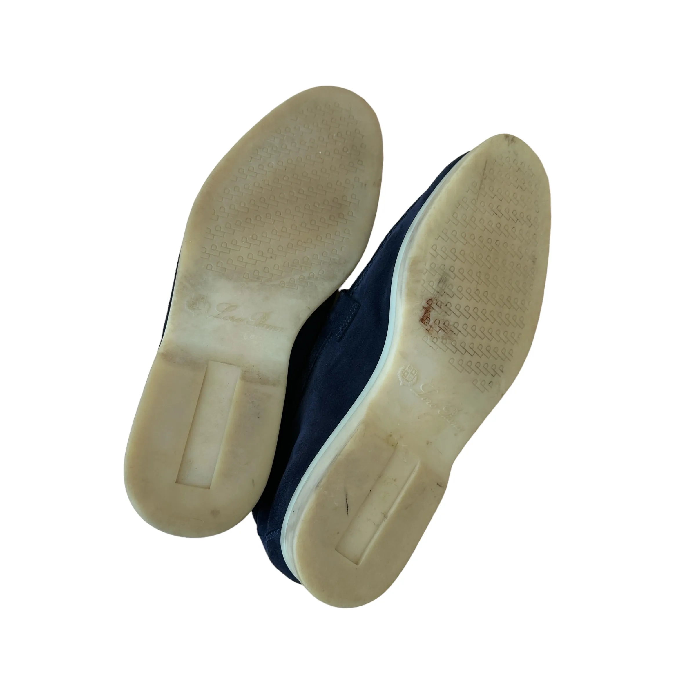 Navy Suede Summer Walk Flats - 7