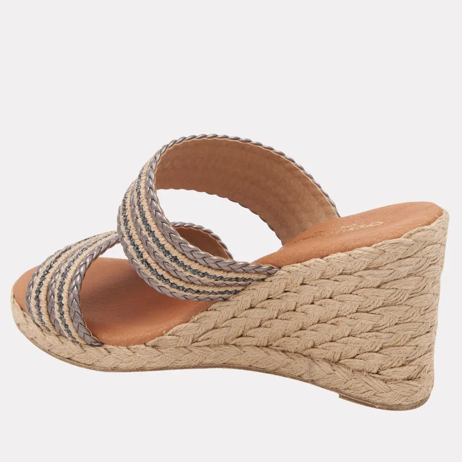 Nolita Metallic Espadrille Wedge