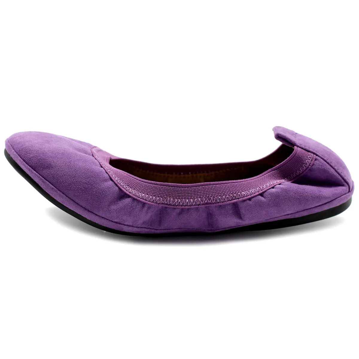 Ollio Women's Shoes Faux Suede Comfort Ballet Flat