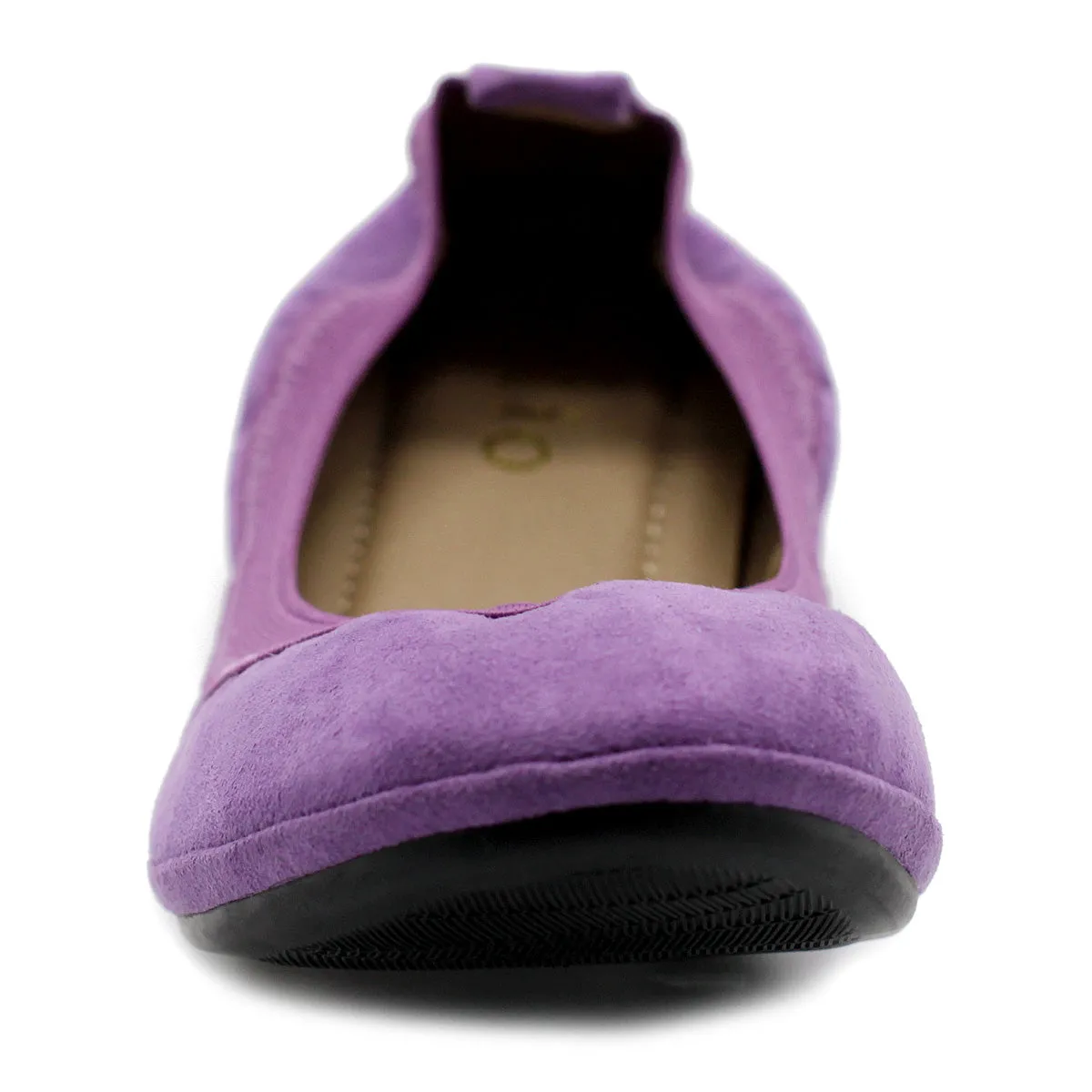 Ollio Women's Shoes Faux Suede Comfort Ballet Flat