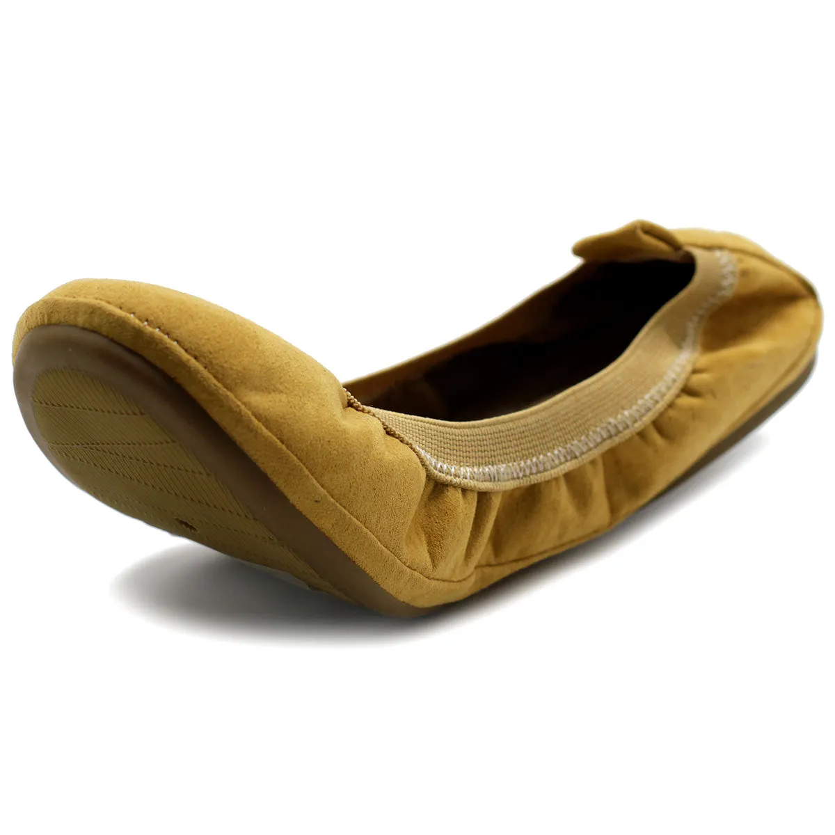 Ollio Women's Shoes Faux Suede Comfort Ballet Flat