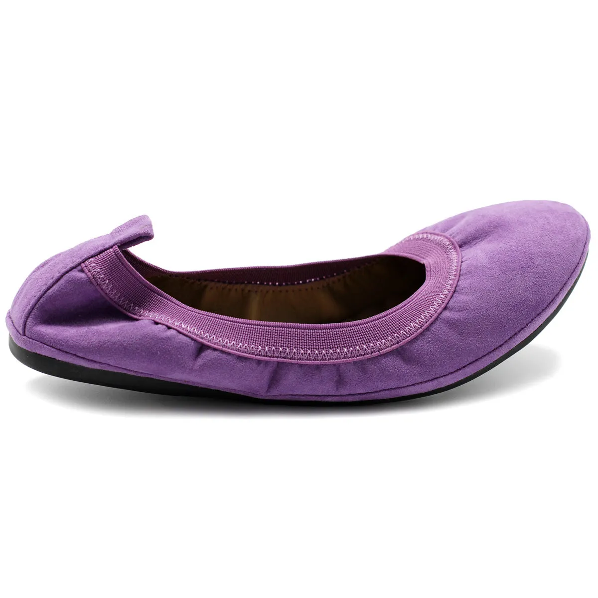 Ollio Women's Shoes Faux Suede Comfort Ballet Flat