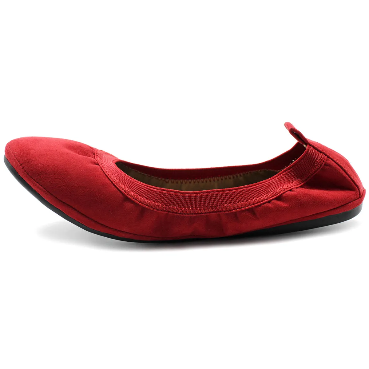 Ollio Women's Shoes Faux Suede Comfort Ballet Flat