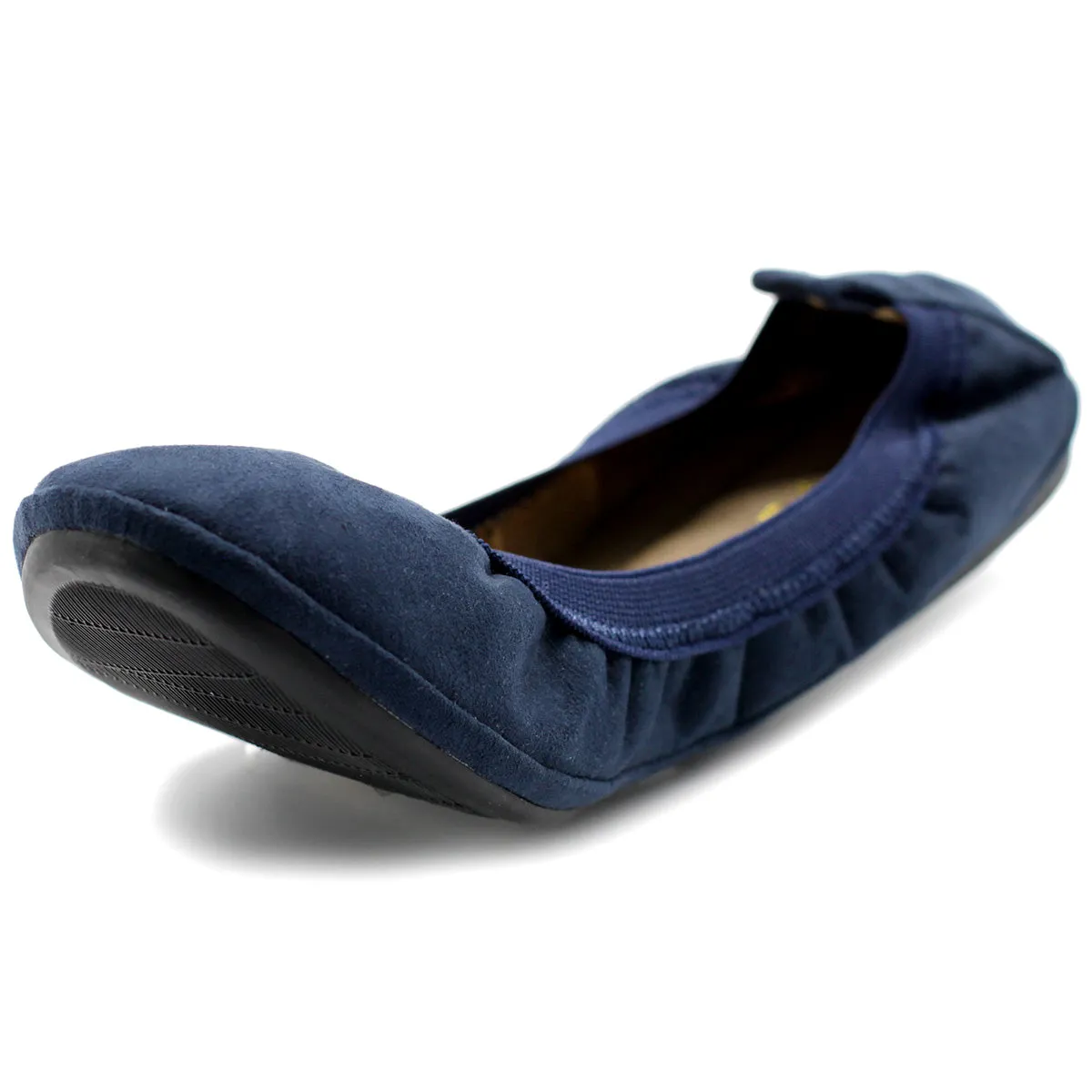 Ollio Women's Shoes Faux Suede Comfort Ballet Flat