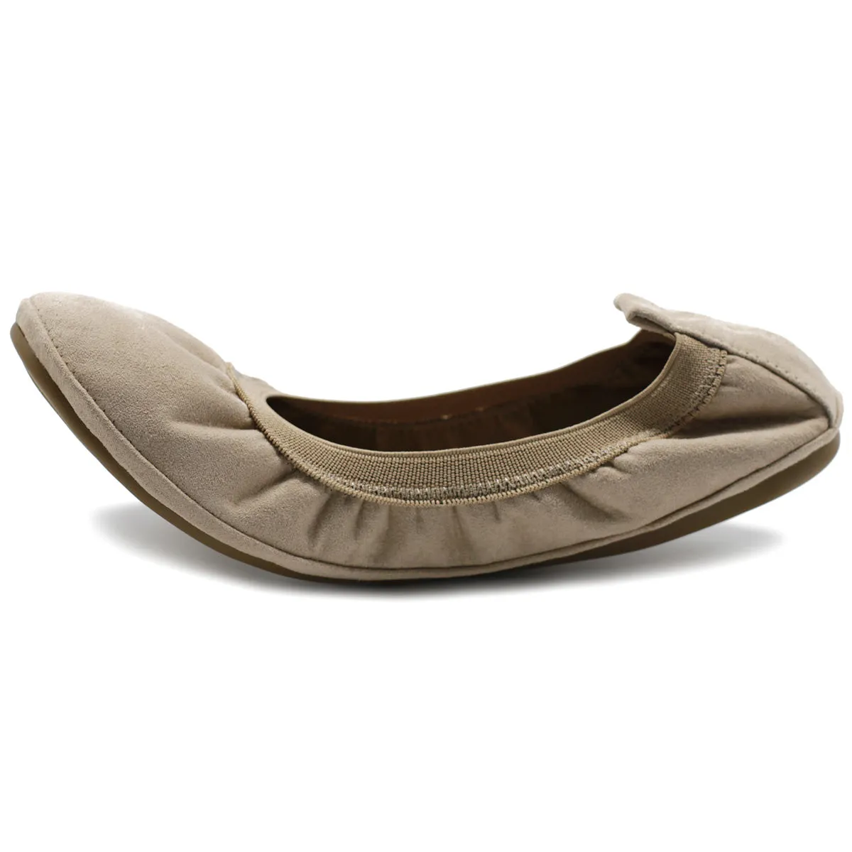 Ollio Women's Shoes Faux Suede Comfort Ballet Flat