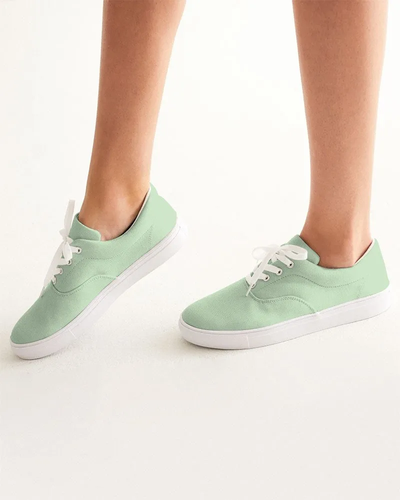 Pale Pastel Green Women's Canvas Sneakers | Women's | Bright Pale Pastel Green | C22M0Y30K0