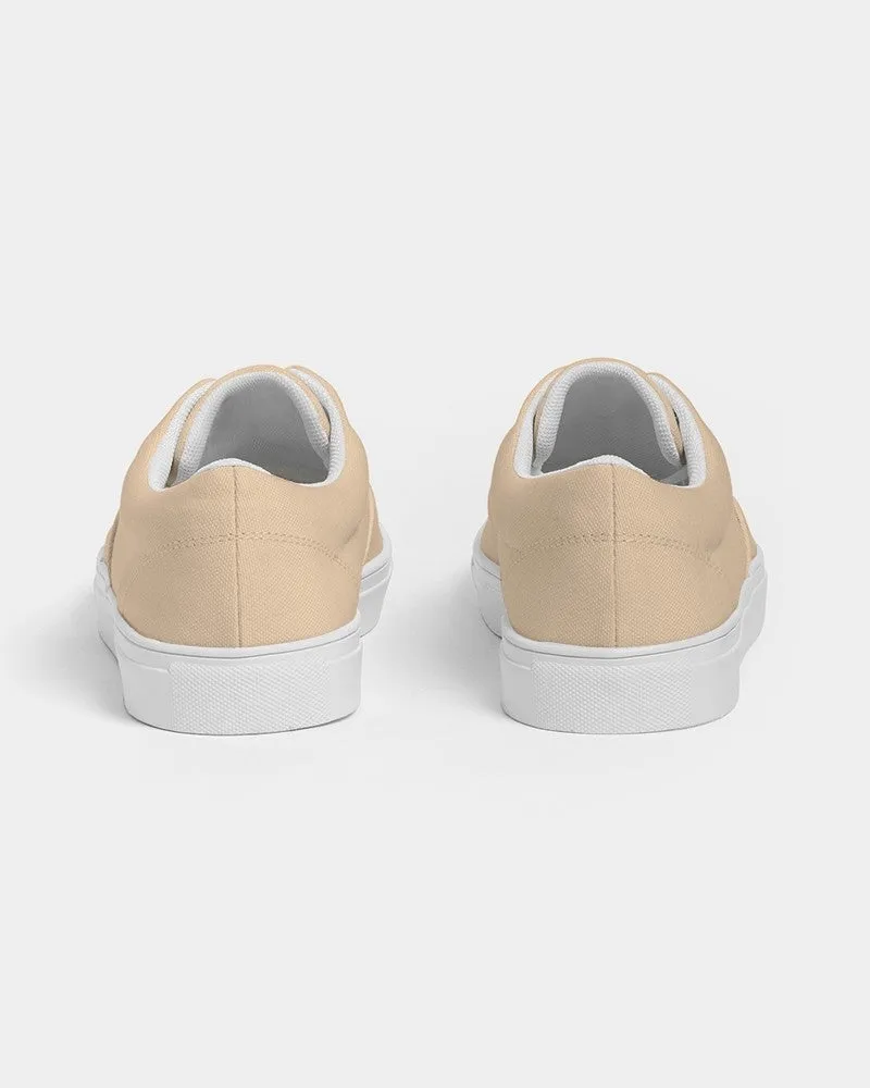 Pale Pastel Orange Men's Canvas Sneakers | Men's | Bright Pale Pastel Orange | C0M15Y30K0