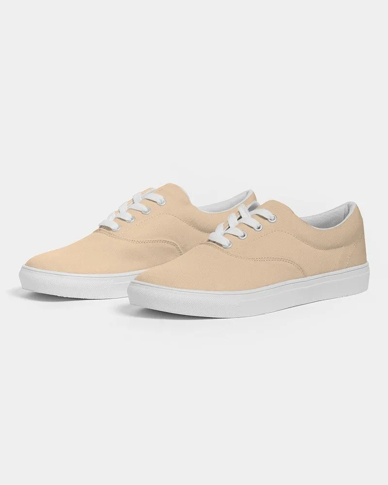 Pale Pastel Orange Men's Canvas Sneakers | Men's | Bright Pale Pastel Orange | C0M15Y30K0