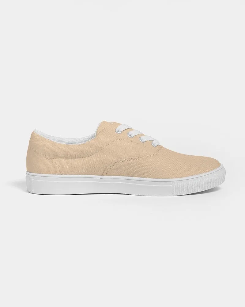 Pale Pastel Orange Men's Canvas Sneakers | Men's | Bright Pale Pastel Orange | C0M15Y30K0