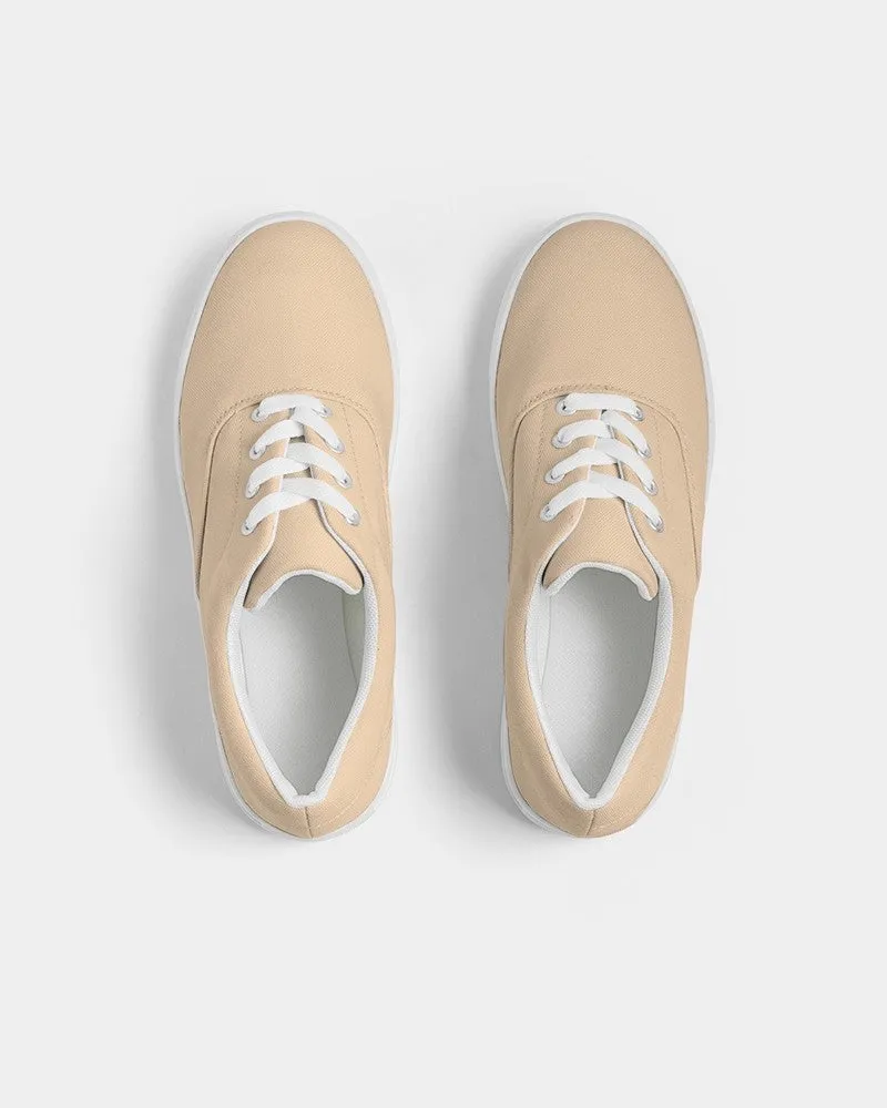 Pale Pastel Orange Men's Canvas Sneakers | Men's | Bright Pale Pastel Orange | C0M15Y30K0