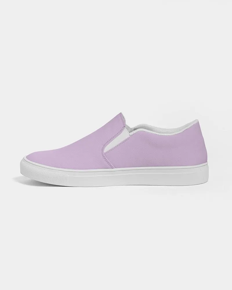 Pale Pastel Purple Slip-On Canvas Sneakers | Men's | Bright Pale Pastel Purple | C15M30Y0K0