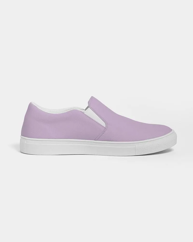 Pale Pastel Purple Slip-On Canvas Sneakers | Men's | Bright Pale Pastel Purple | C15M30Y0K0