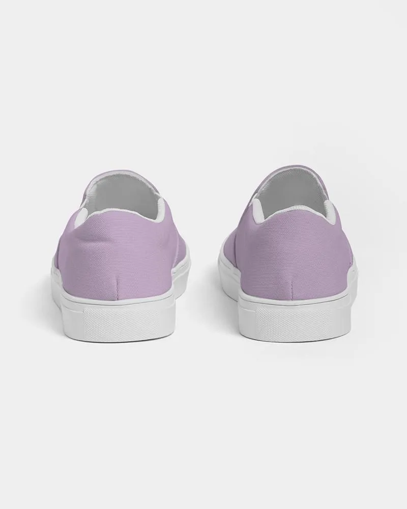 Pale Pastel Purple Slip-On Canvas Sneakers | Men's | Bright Pale Pastel Purple | C15M30Y0K0