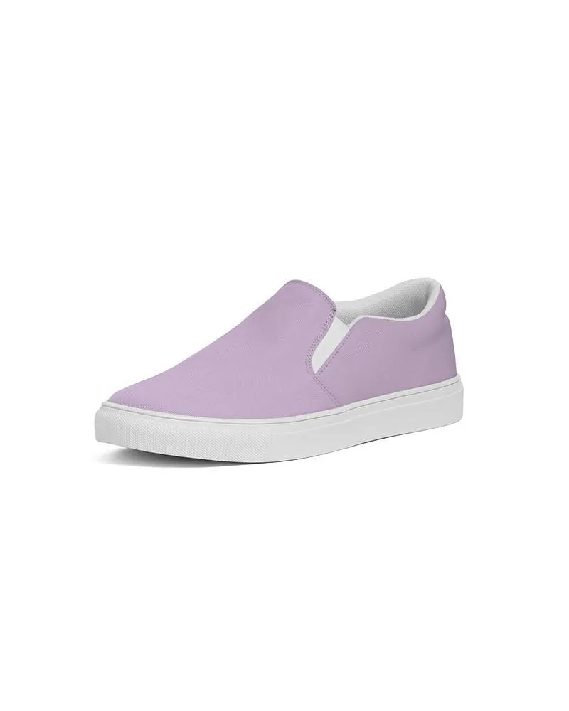 Pale Pastel Purple Slip-On Canvas Sneakers | Men's | Bright Pale Pastel Purple | C15M30Y0K0