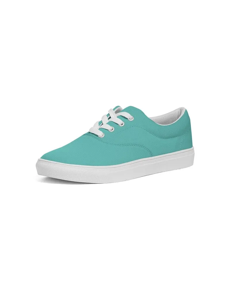 Pastel Blue Cool Green Men's Canvas Sneakers | Men's | Bright Pastel Blue Cool Green | C60M0Y30K0