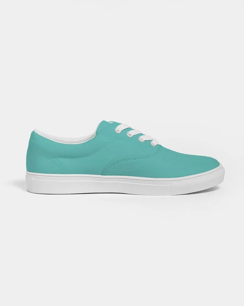 Pastel Blue Cool Green Men's Canvas Sneakers | Men's | Bright Pastel Blue Cool Green | C60M0Y30K0