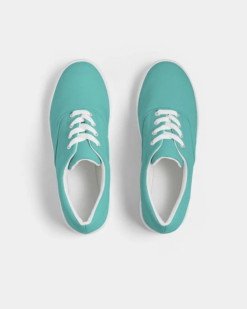 Pastel Blue Cool Green Women's Canvas Sneakers | Women's | Bright Pastel Blue Cool Green | C60M0Y30K0