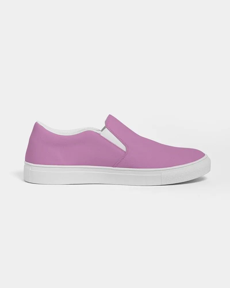 Pastel Magenta Purple Slip-On Canvas Sneakers | Women's | Bright Pastel Magenta Purple | C15M60Y0K0