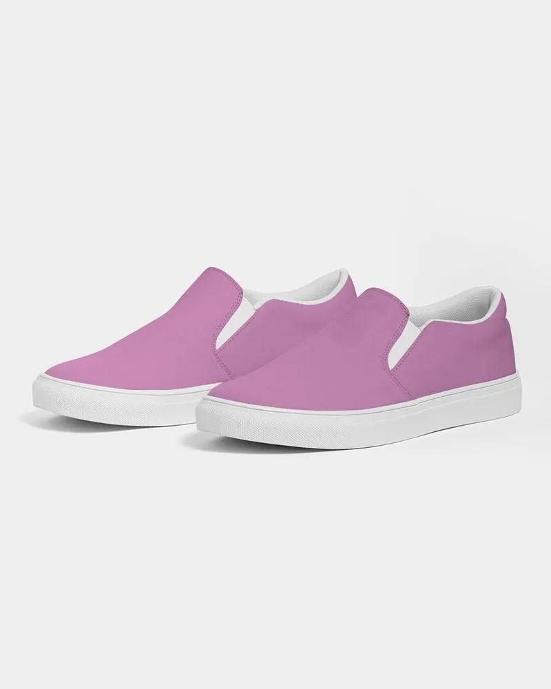 Pastel Magenta Purple Slip-On Canvas Sneakers | Women's | Bright Pastel Magenta Purple | C15M60Y0K0