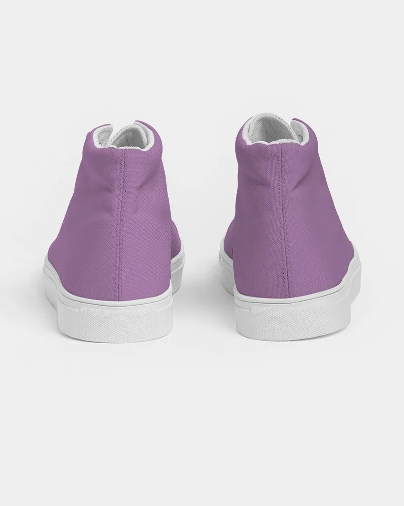 Pastel Purple Women's High-top Canvas Sneakers | Women's | Bright Pastel Purple | C30M60Y0K0