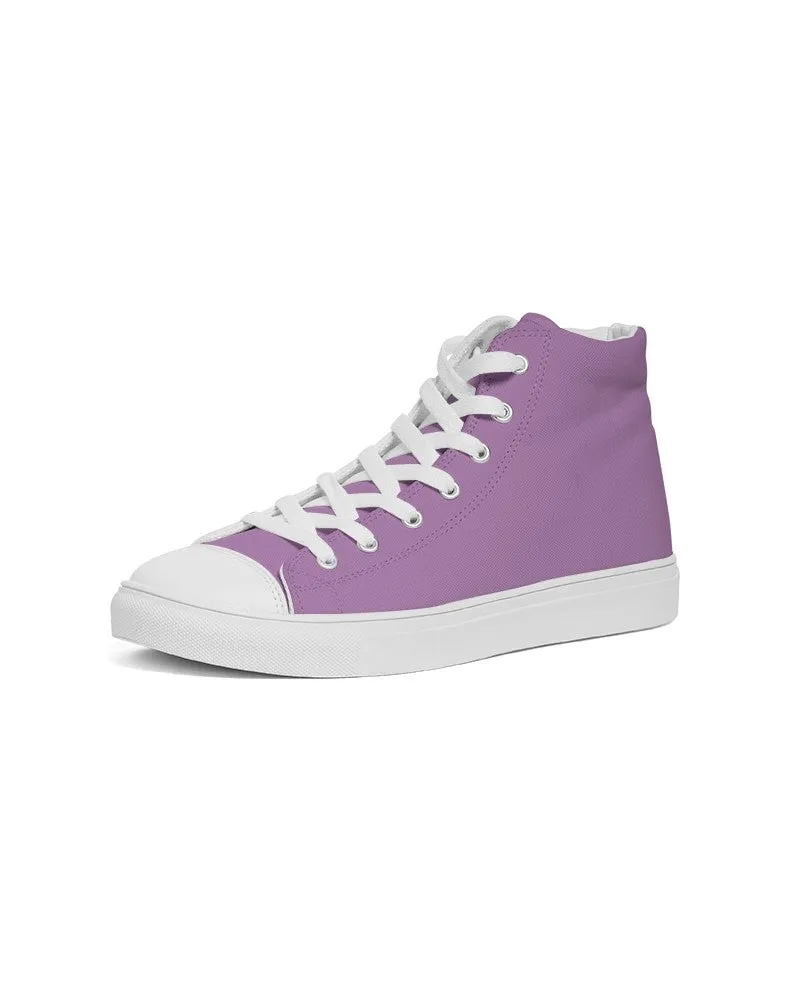 Pastel Purple Women's High-top Canvas Sneakers | Women's | Bright Pastel Purple | C30M60Y0K0