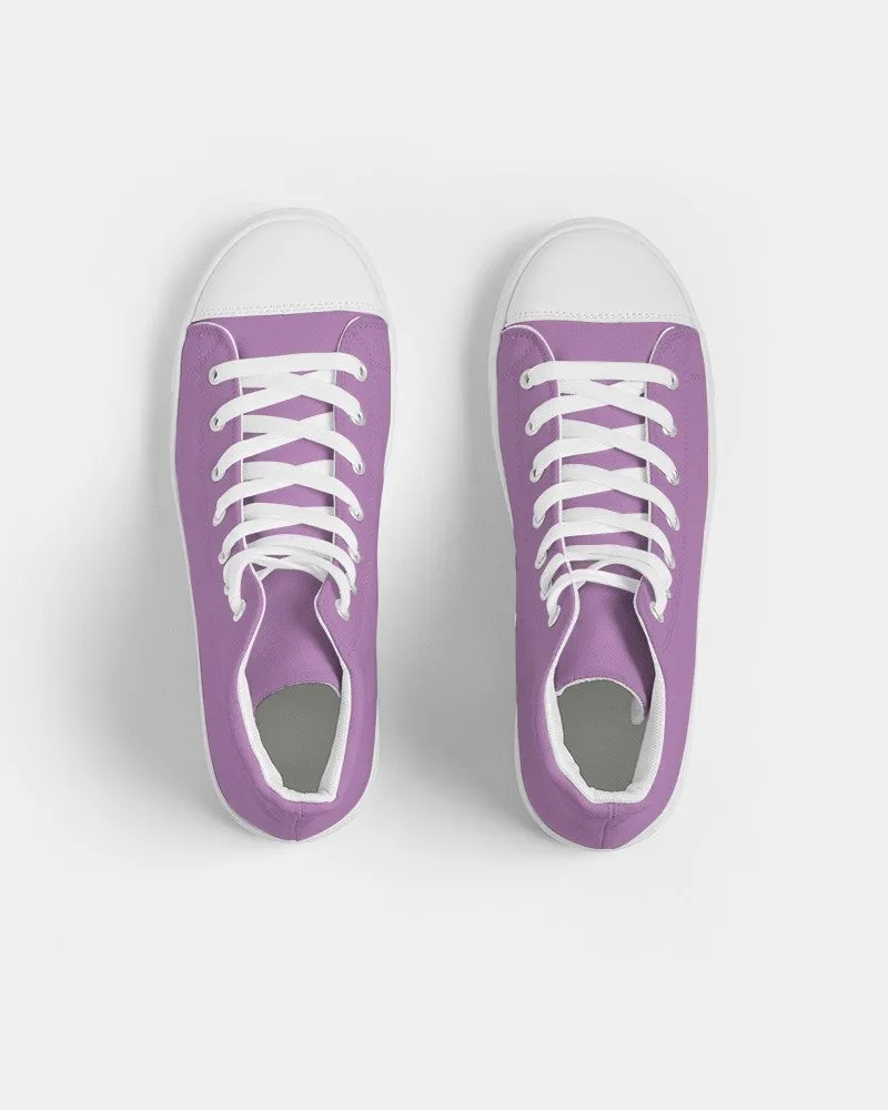 Pastel Purple Women's High-top Canvas Sneakers | Women's | Bright Pastel Purple | C30M60Y0K0