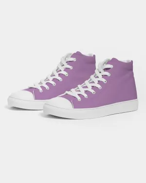 Pastel Purple Women's High-top Canvas Sneakers | Women's | Bright Pastel Purple | C30M60Y0K0